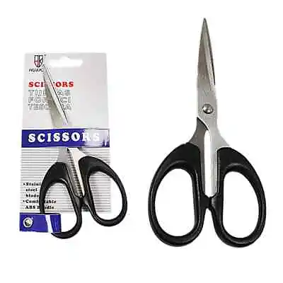 Stainless Steel Basic Scissors With ABS Handle Comfortable Grip • £5.99