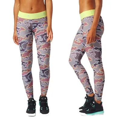 Adidas Stella McCartney Womens Tight Camo Stellasport Gym Training Yoga Leggings • £14.95