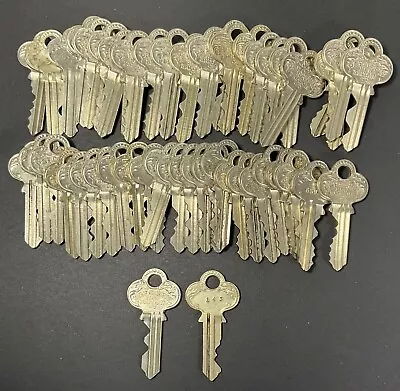 P&F CORBIN New Britain CT. Keys 50 Piece Lot USA Key USED Craft Projects • $24.99