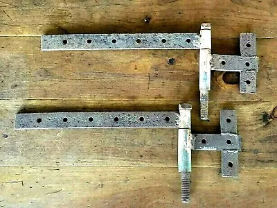 Strap Hinges Barn Door Gate Farm Rustic Décor Hand Made Vintage • $34