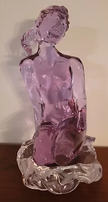 Loredano Rosin Italian Murano Art Glass Nude Sculpture Pink LARGE 15  • $650
