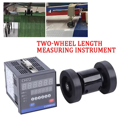 Digital Roll Electronic Length Measure Rotary Double Wheel Lenght Meter Counter • $42.75