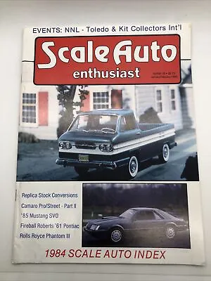 SCALE AUTO ENTHUSIAST Magazine Jan 1985 Model Car Kits News Camaro Pro Street • $17.32