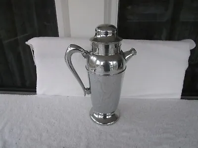 Vintage +Quality Chrome Metal Carafe / Pitcher~ Coffee / Wine / Ice Water Server • $24.88