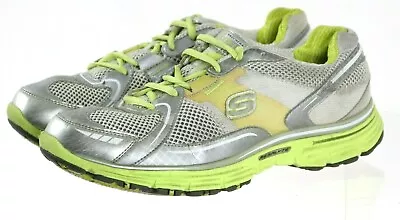 Skechers Tone Ups Trainers Women's Training Shoes Size 9.5 Gray Yellow • $30.40