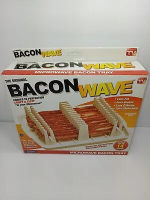 The Original Bacon Wave Microwave Bacon Tray Cooks Up To 14 Slices As Seen On TV • $11.99