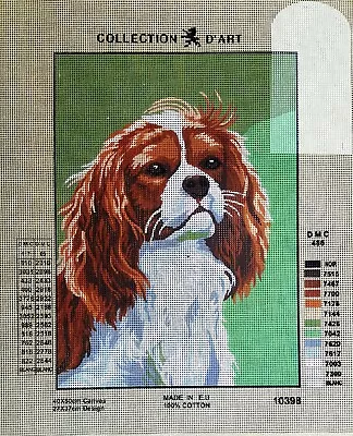 $36.99 • Buy Needlepoint Tapestry Painted Canvas  Dog 12 X16  10398 Collection D'Art