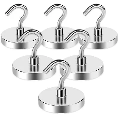 6 Pack 100Lbs Heavy Duty Magnetic Hooks Cruise Hanging Hooks For Refrigerator • £13.95