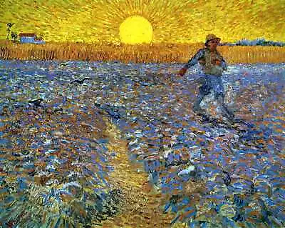 Oil Painting Repro Vincent Van Gogh: The Sower • $49