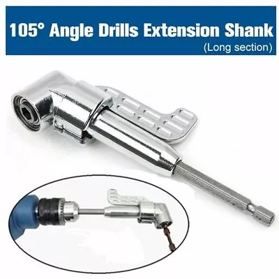 Screw Driver 1/4  Head 105 Degree Right Angle Extension Driver Flexible Angle • $14.99