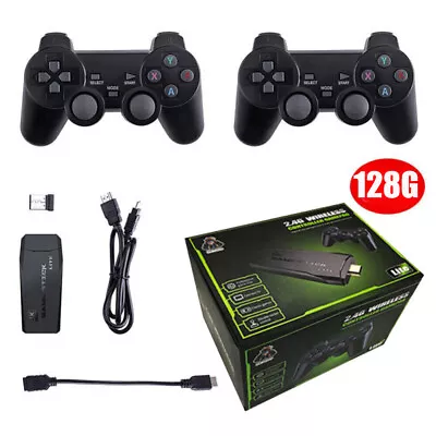 $12.40 • Buy 20000+ 4K HDMI TV Video Game Stick Retro Gaming Console W/ 2 Wireless Controller