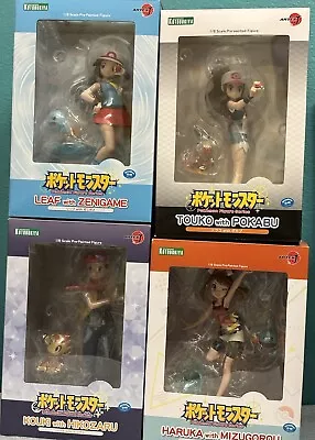 Pokémon ArtFX J 1/8 Authentic 7 Figure Bundle Hilda Leaf  Tepig Squirtle Piplup • $900