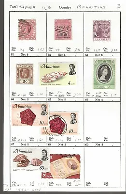 MAURITIUS...Sc #72/976...M & U...1882/2003...10 Diff...SCV $16.80 • $3.40