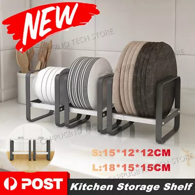 Kitchen Cabinet Storage Shelves Chopping Board Plates Dishes Storage Rack Holder • $18.87