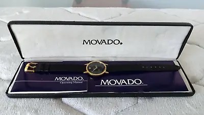 Vintage ESTATE Ladies Movado Museum Classic Wristwatch-EXCELLENT CONDITION! • $99.99