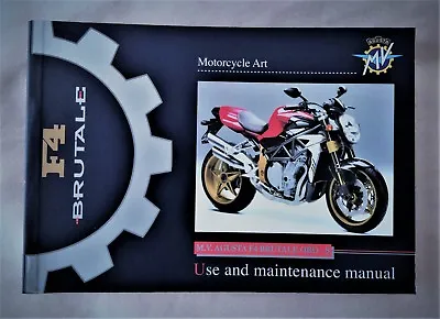 Mv Agusta F4 Brutale 750- Oro-s Models  Factory Owners Manual / - Scarce English • $155.42