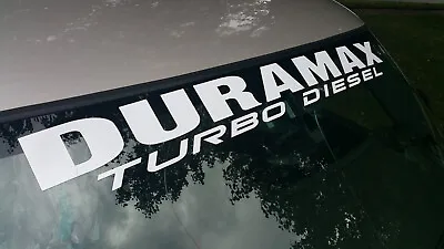 Duramax Windshield Decal 4.5x40  Banner 6.6L Turbo Diesel Sticker Fits Silverado • $23.95