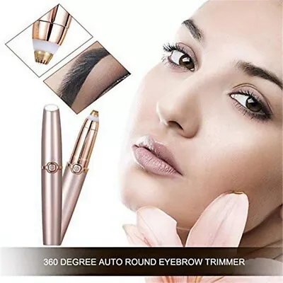 Electric Eyebrow Trimmer Finishing Painless Flawless Brows Facial Hair Remover • $13.59