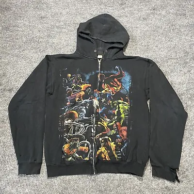 Marvel Zombies Mad Engine Spiderman Venom Wolverine X-men Hoodie M/L PUNK GRUNGE • $39.99