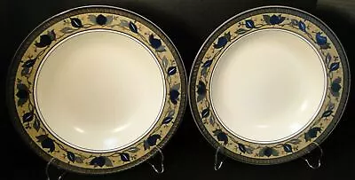 Mikasa Arabella Large Individual Pasta Bowls 11 1/4  CAC01 Set Of 2 Excellent • $78.99