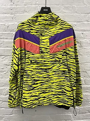 Moschino Jeremy Scott Yellow Neon Windbreaker Surfer Retro Style 90s Size 40 US • $375