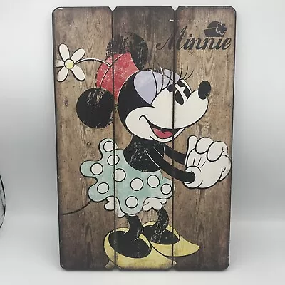 Minnie Mouse Disney Wall Decor Made To Look Vintage • $16