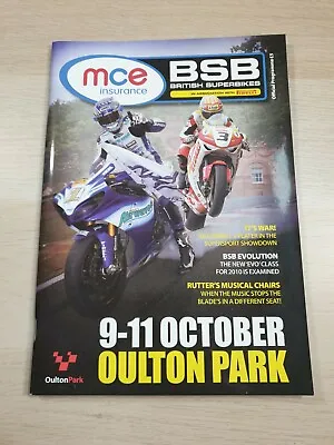 £7.99 • Buy BSB British Superbike Championship Oulton Park 9/10/11th October 2009 Programme#