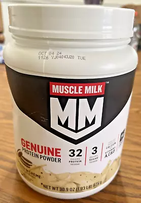 Muscle Milk Protein Powder Supplement Cookies N Creme 30.9 Oz. Exp: 10/2024 2LBS • $22.22