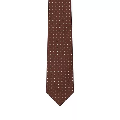 E. Marinella Hand Made Silk Tie New With Tags Brown Flowers • $59.90