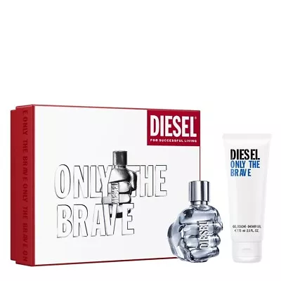 £37 • Buy Diesel ONLY THE BRAVE Gift Set 50ml Eau De Toilette EDT & 75ml Shower Gel