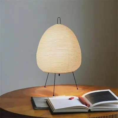 Japanese Style Rice Paper Table Lamp Akari Noguchi Yong Stand Light For Bedroom • $119.59