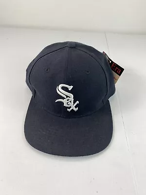 Vintage New Era Chicago White Sox Snapback Hat Major League Pro Model Black • $215