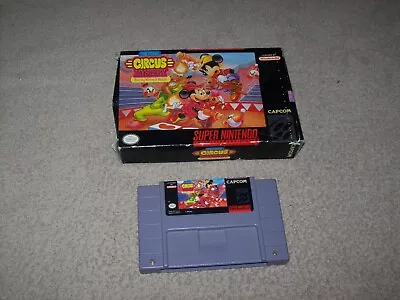 Mickey Mouse The Great Circus Mystery (Super Nintendo SNES Video Game) With Box • $34.99