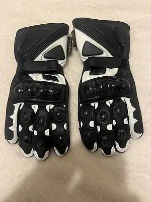 Motorbike Motorcycle Track Days Cowhide Leather Ce Knuckle Protection Gloves • £20