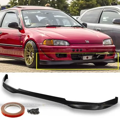 For 92-95 Honda Civic 2DR 3DR Polyurethane Type R  Style Front Bumper Chin Lip • $59.99
