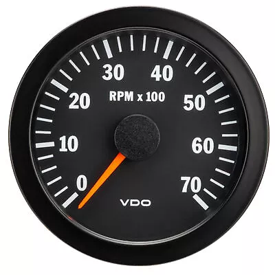 VDO Vision Range Tachometer (0-7000 RPM 80mm Dia) For 4 6 8 Cylinder Engines • $160.95