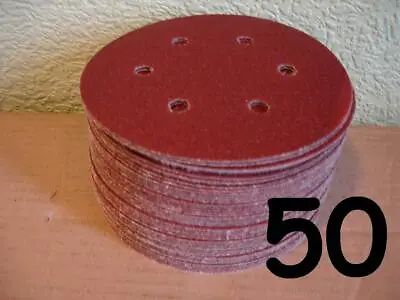 £13.99 • Buy 150mm  SANDING DISCS 6 Hole Sandpaper 40 - 3000 Grit Orbital Sander Pads 6 INCH