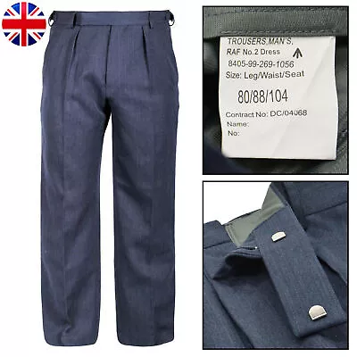 A Lot Of Royal Air Force Mans RAF Uniform Dress Mens No 2 Trousers Pants British • £24.29