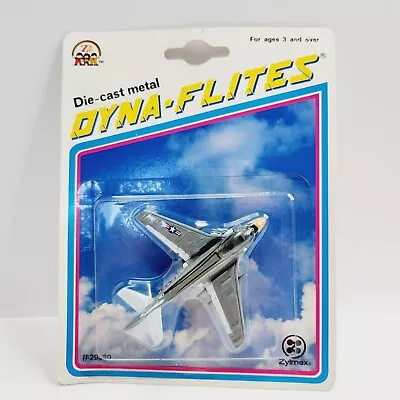 New Zylmex Dyna-Flites USAF Jet Diecast 3.25  Long Gray 1993 Model #29360 • $25