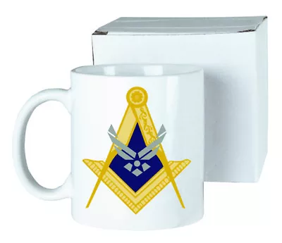 U.S. Air Force Masonic Full Color 11oz. Ceramic Mug • $14.95