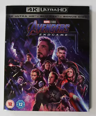 Marvel Avengers Endgame 4k Ultra-HD/BluRay/Bonus Disk Region-Free [NEW & SEALED] • £11.49