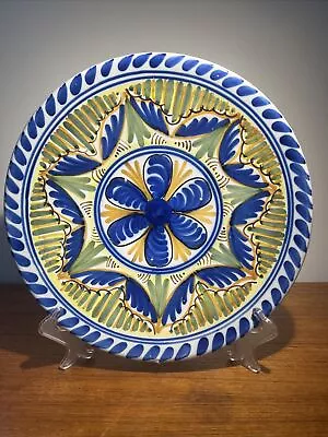 Mexican Talavera Ceramic Floral Pottery Handmade Round Serving Dish Bowl 11” • $24.14