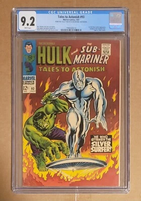$1495.95 • Buy Tales To Astonish #93 CGC 9.2 1st Silver Surfer Outside Fantastic Four