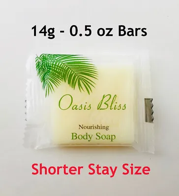 $26.99 • Buy Hotel Mini Bar Soap 14g/0.5 Oz Bulk Travel Size Soap Bars Shorter Stay