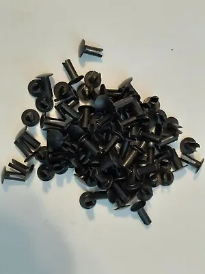 50 ~ 9/64  Diameter X 3/8  Long Black Finish Split Rivets • $10.25