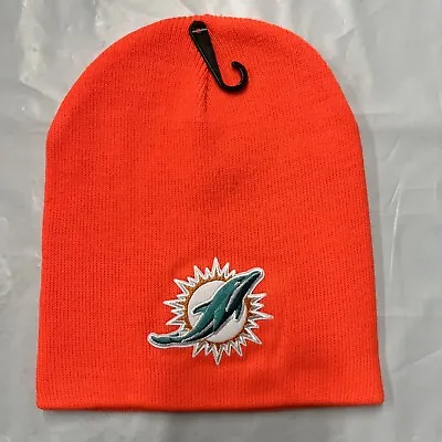 Miami Dolphins ORANGE Winter Hat Cap Beanie • $14.99