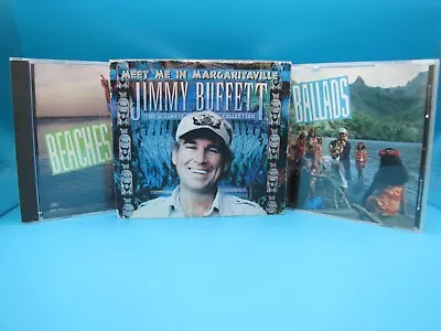 Jimmy Buffett 3 CD Lot Meet Me In Margaritaville  Ballads And Beaches • $4.99