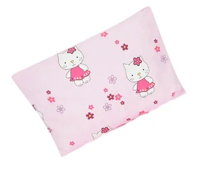 Baby Pillow Case With Zipper Closure 60x40cm Cotton ANTI-ALLERGENIC Hello Kitty • £7.99