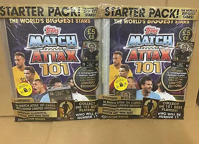 2 X Topps Match Attax 101 2018-19 Starter Pack Folder With Limited Edition • £26.40
