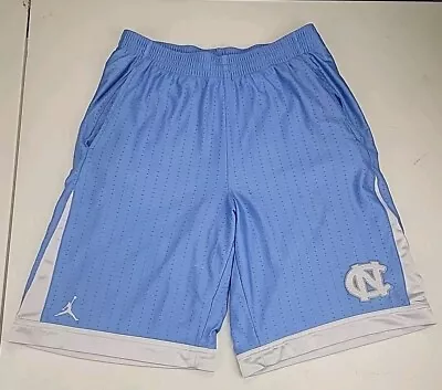 Vintage Jordan UNC Tarheels Basketball Shorts 90s Y2K Blue Size Large Nike NCAA • $35